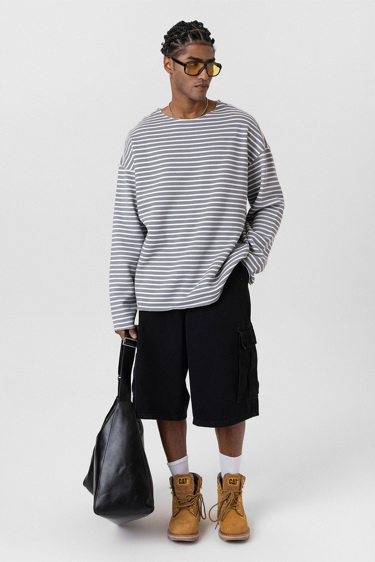 Yaka Detaylı Oversize Sweatshirt
