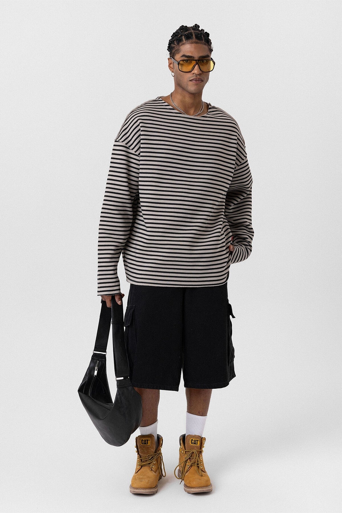 Yaka Detaylı Oversize Sweatshirt