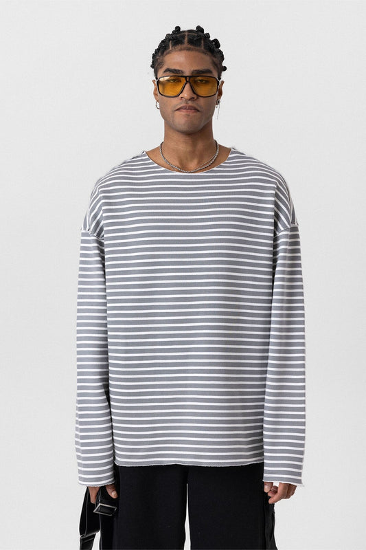 Yaka Detaylı Oversize Sweatshirt