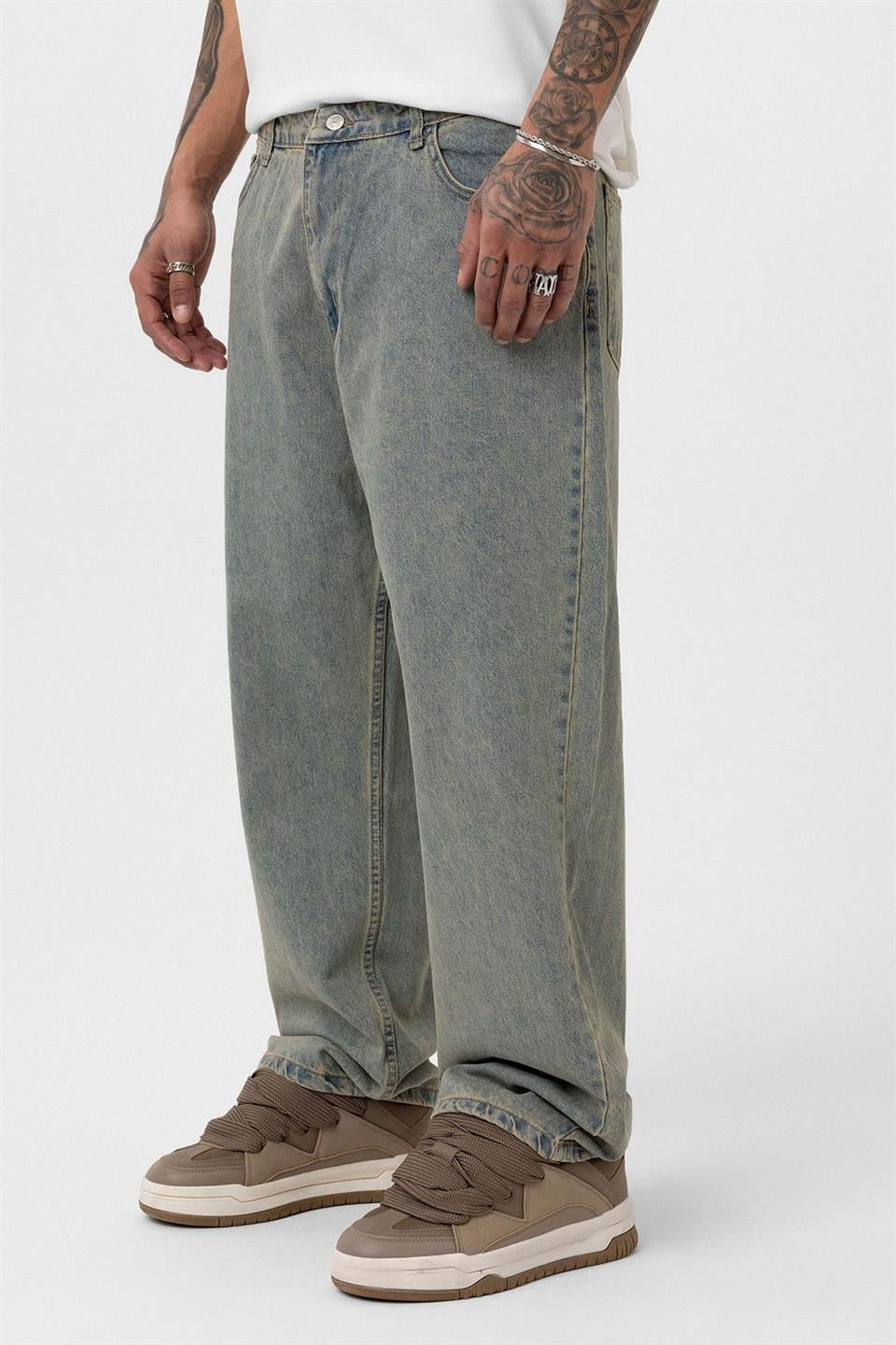 Baggy Fıt Jean V100-02