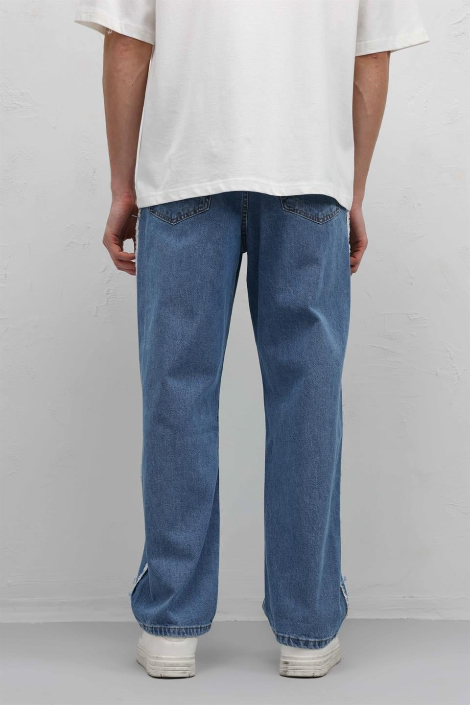 Yan Dikiş Detaylı Baggy Jean
