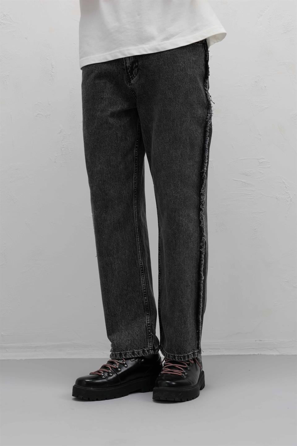 Yan Dikiş Detaylı Baggy Jean