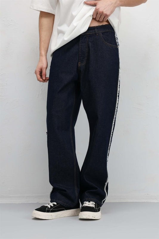 Yan Dikiş Detaylı Baggy Jean