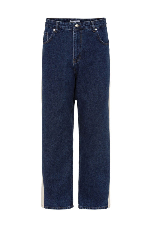 Yan Şeritli Baggy Fit Jean