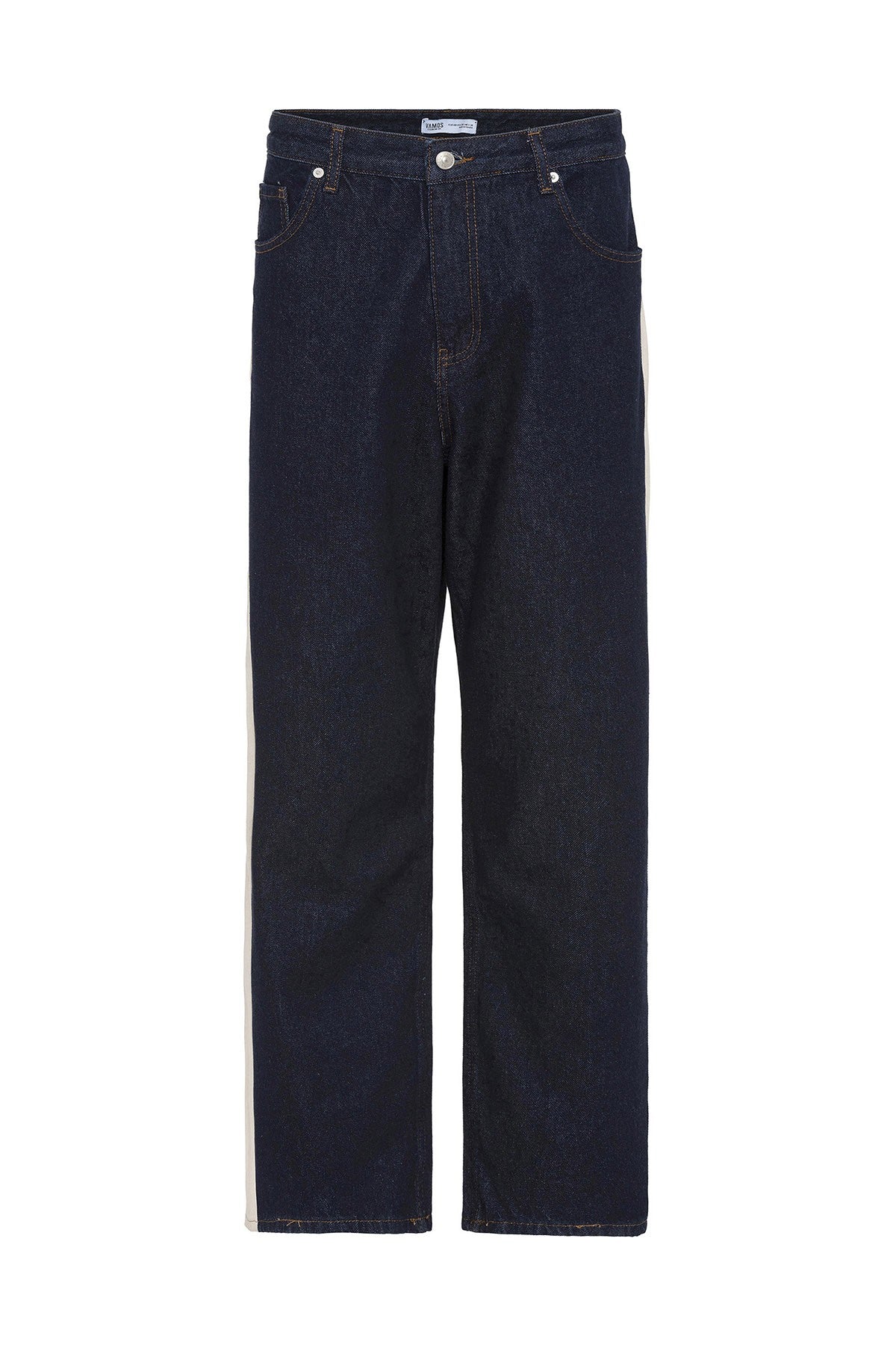 Yan Şeritli Baggy Fit Jean