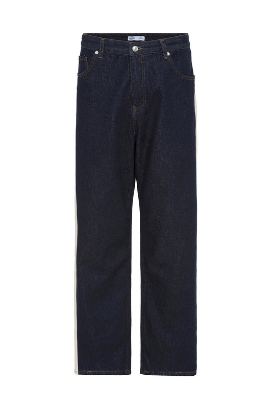 Yan Şeritli Baggy Fit Jean
