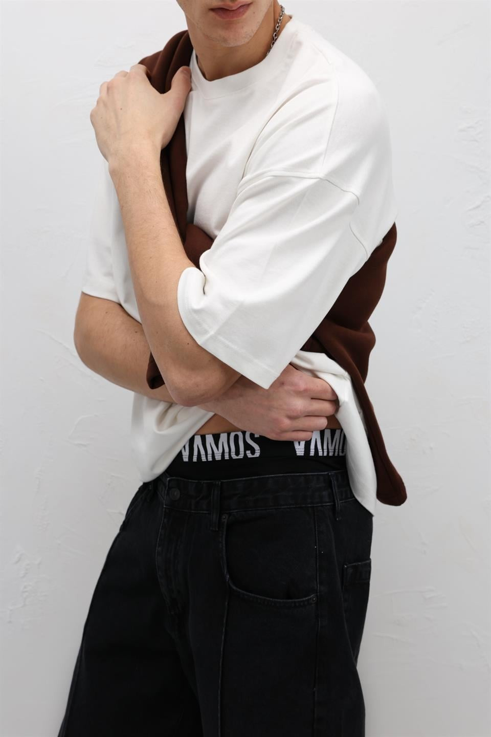 Dikiş Detaylı Relaxed Fit Jean