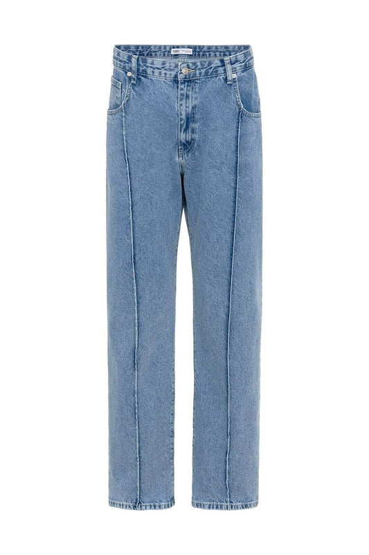 Dikiş Detaylı Relaxed Fit Jean