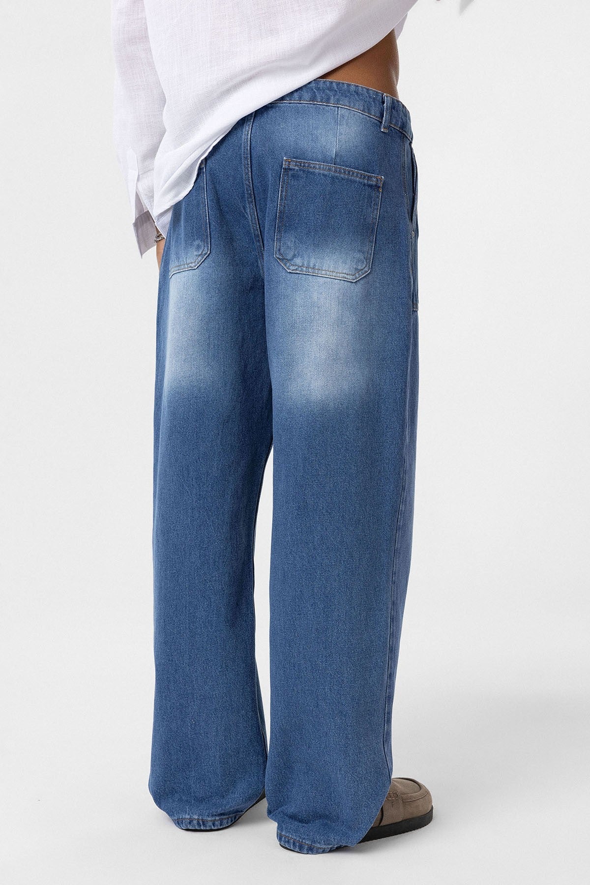Cep Detaylı Baggy Fit Jean