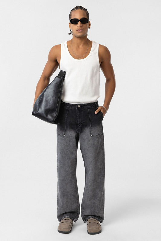 Cep Detaylı Baggy Fit Jean