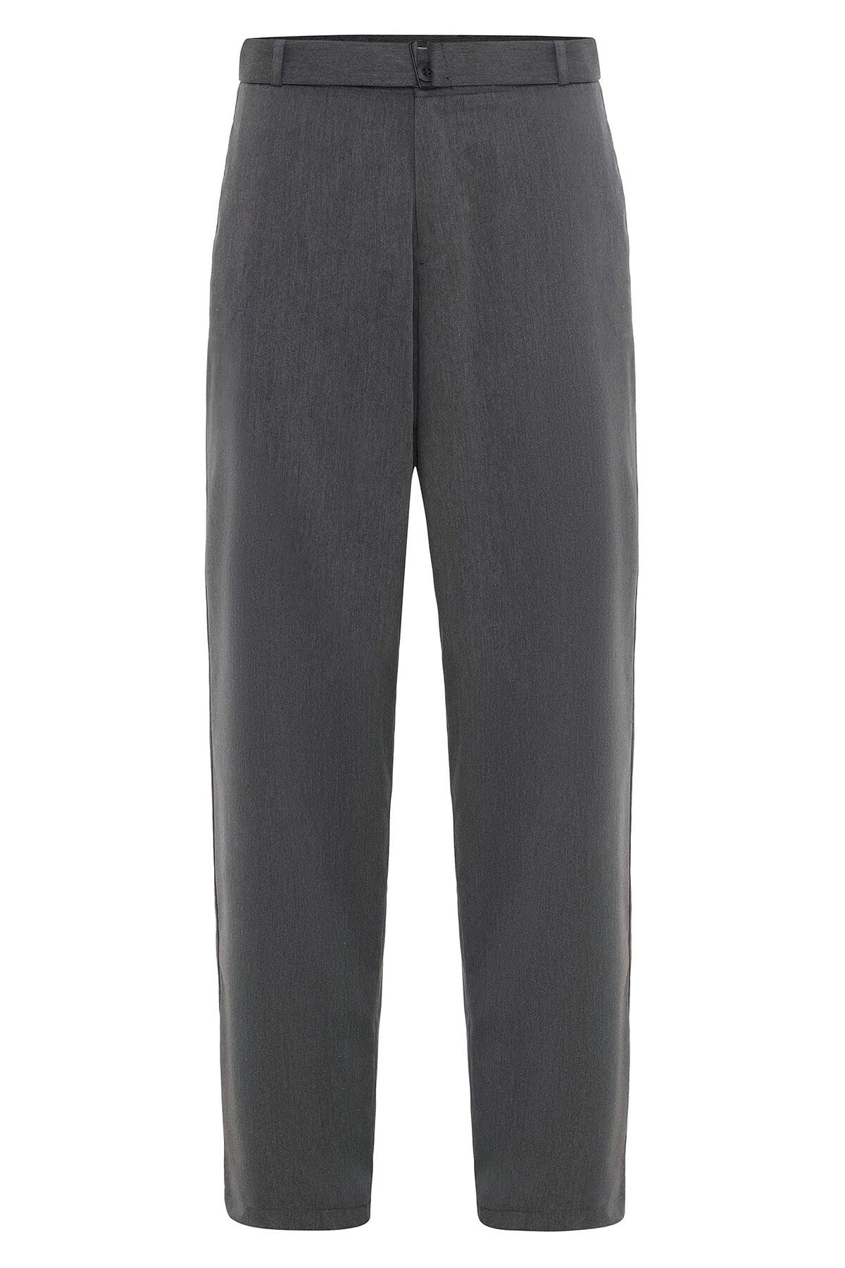 Kemerli Baggy Kumaş Pantolon