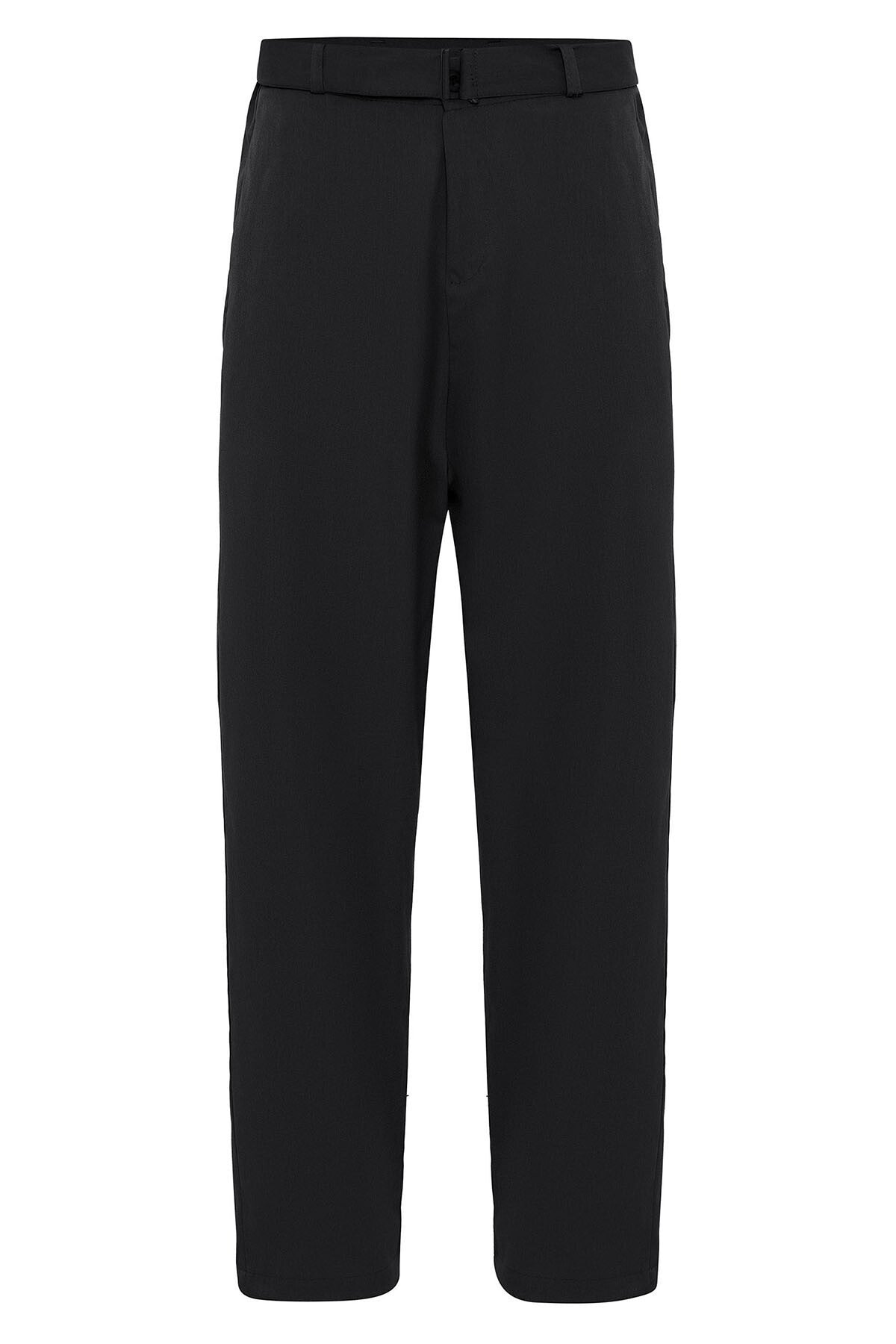 Kemerli Baggy Kumaş Pantolon