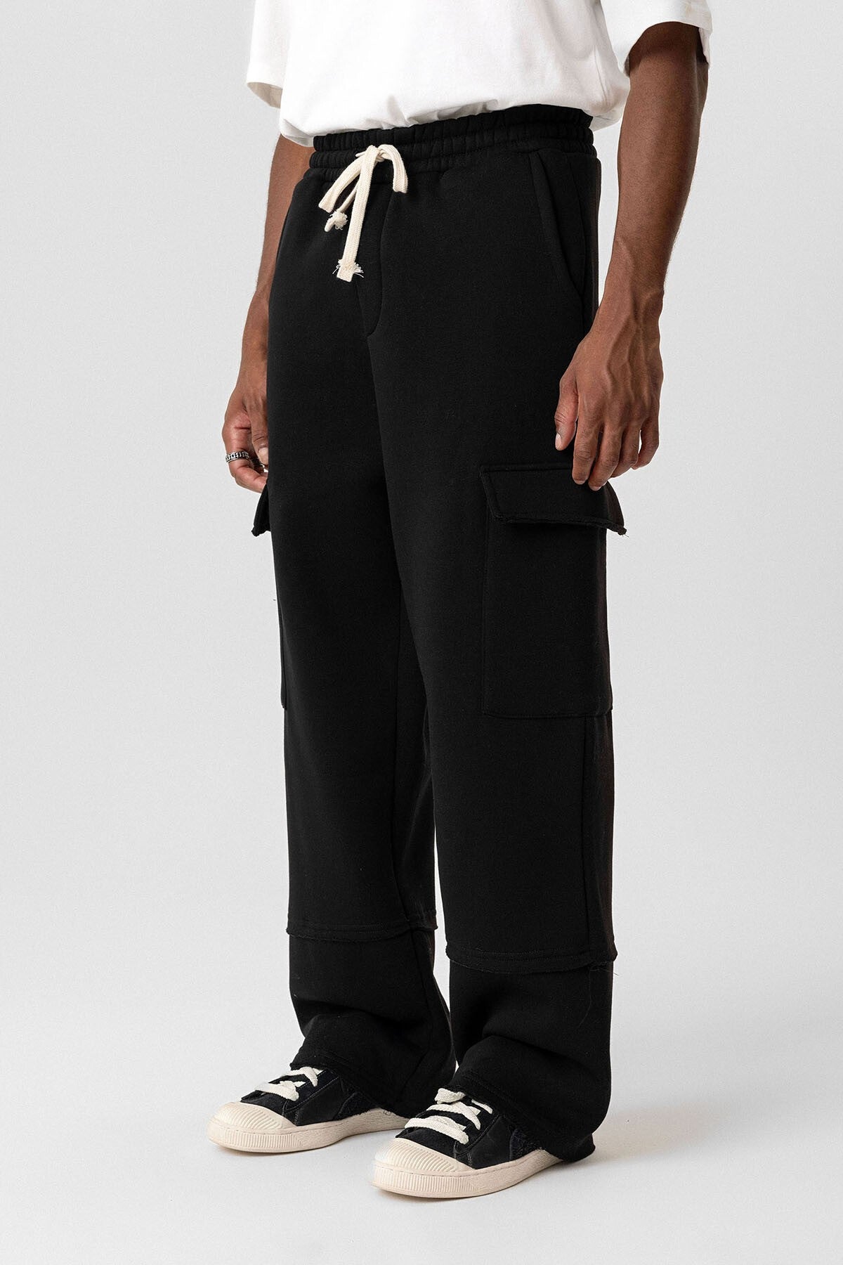 Basic Kargo Cepli Baggy Eşofman Altı