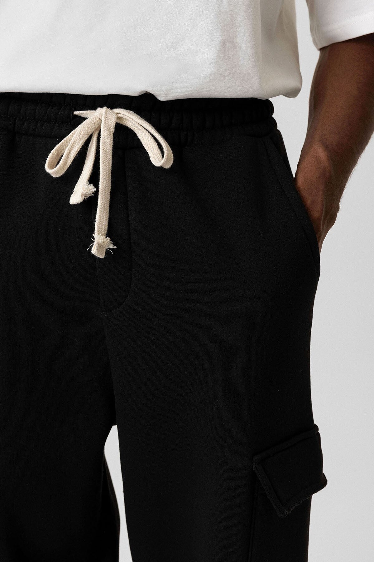 Basic Kargo Cepli Baggy Eşofman Altı