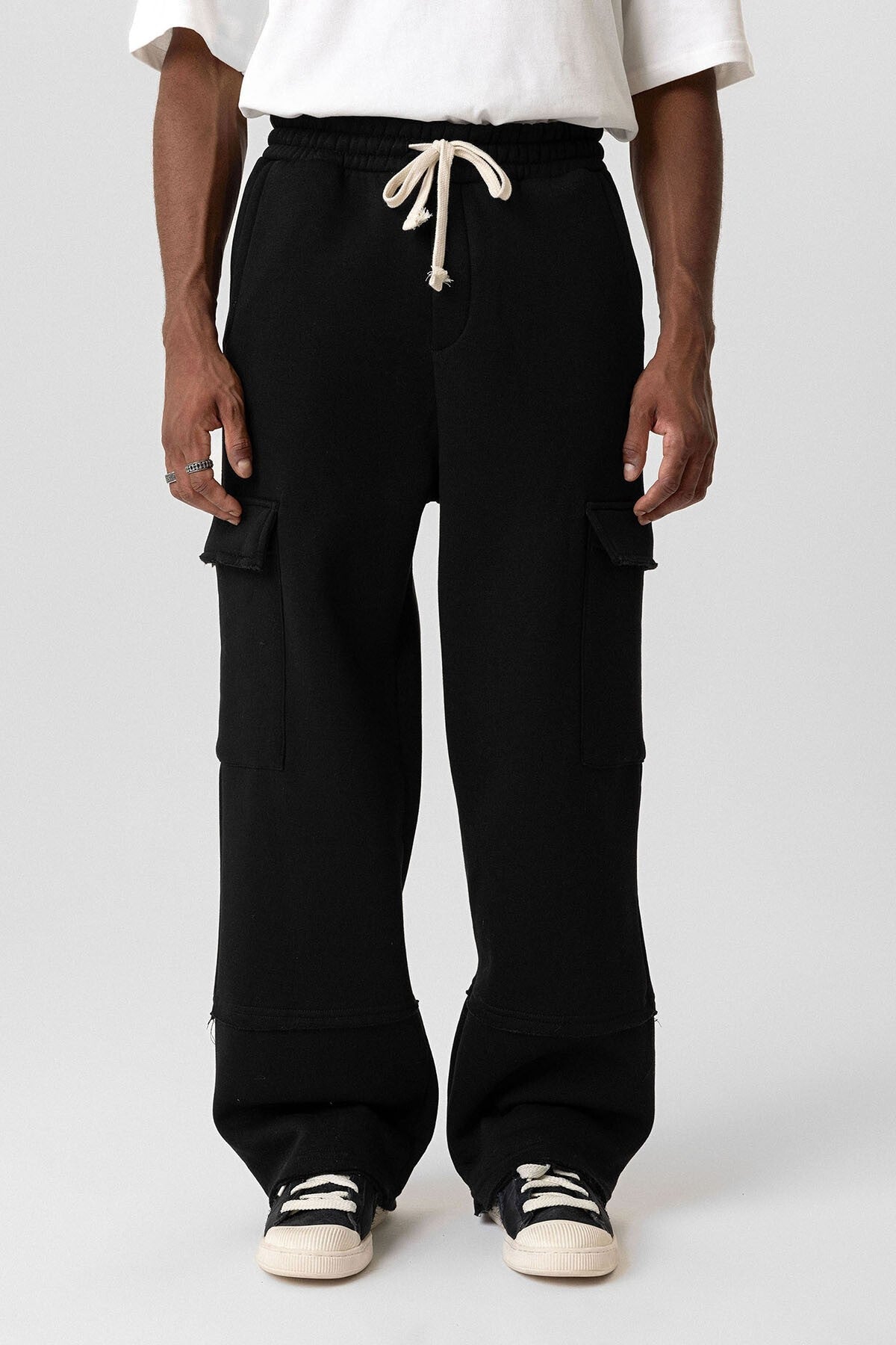 Basic Kargo Cepli Baggy Eşofman Altı