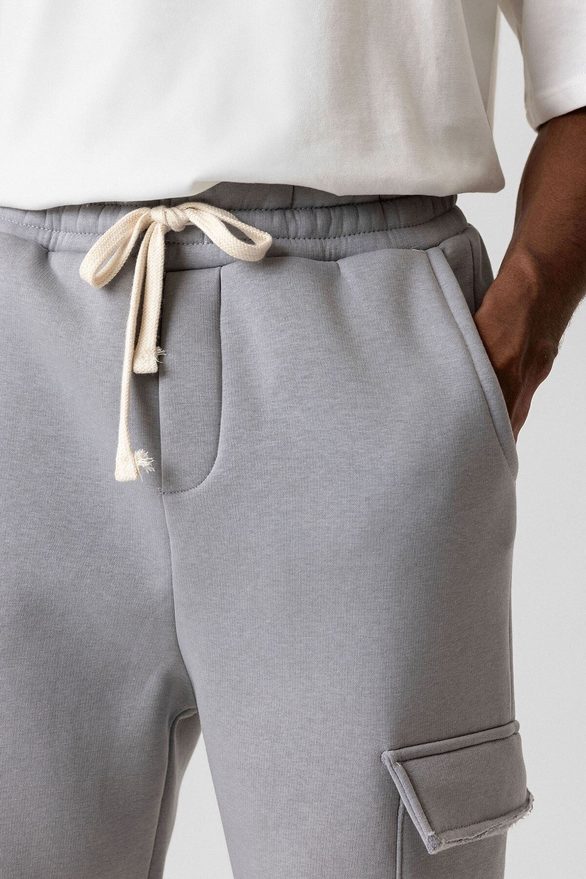Basic Kargo Cepli Baggy Eşofman Altı