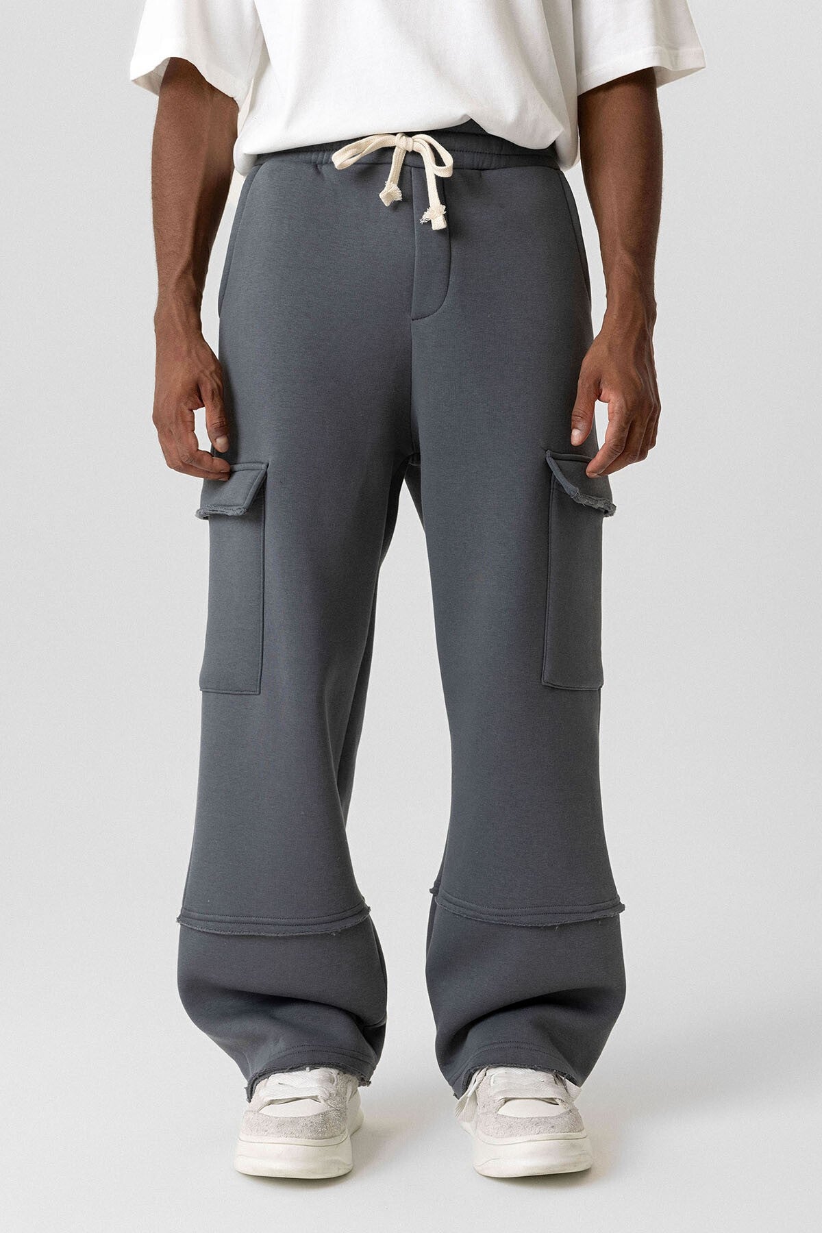 Basic Kargo Cepli Baggy Eşofman Altı