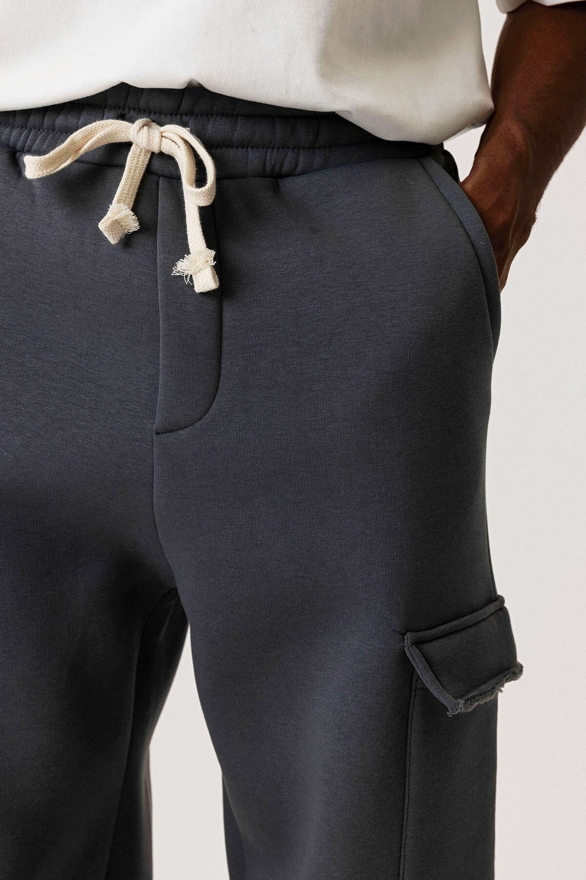 Basic Kargo Cepli Baggy Eşofman Altı