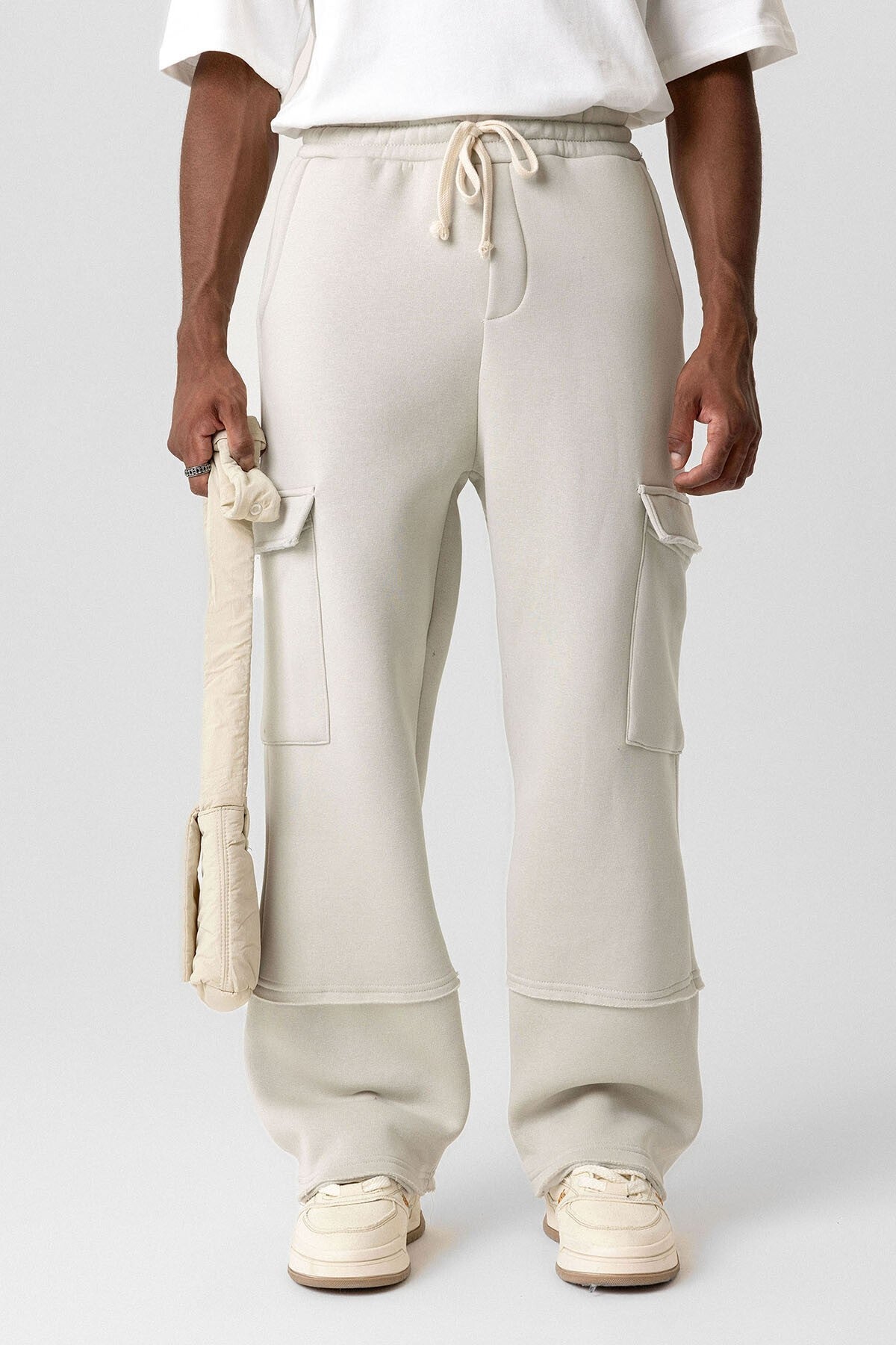 Basic Kargo Cepli Baggy Eşofman Altı