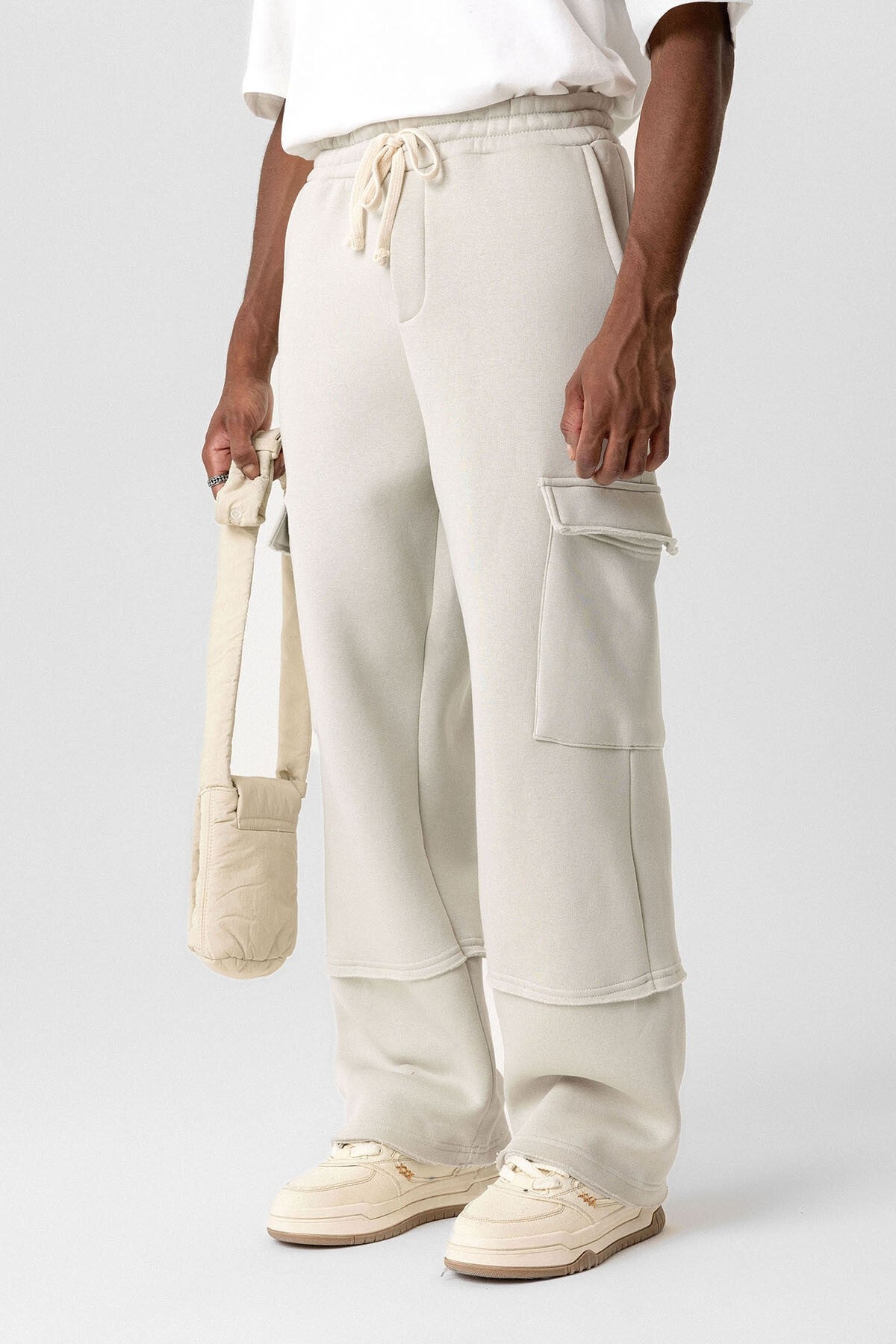 Basic Kargo Cepli Baggy Eşofman Altı