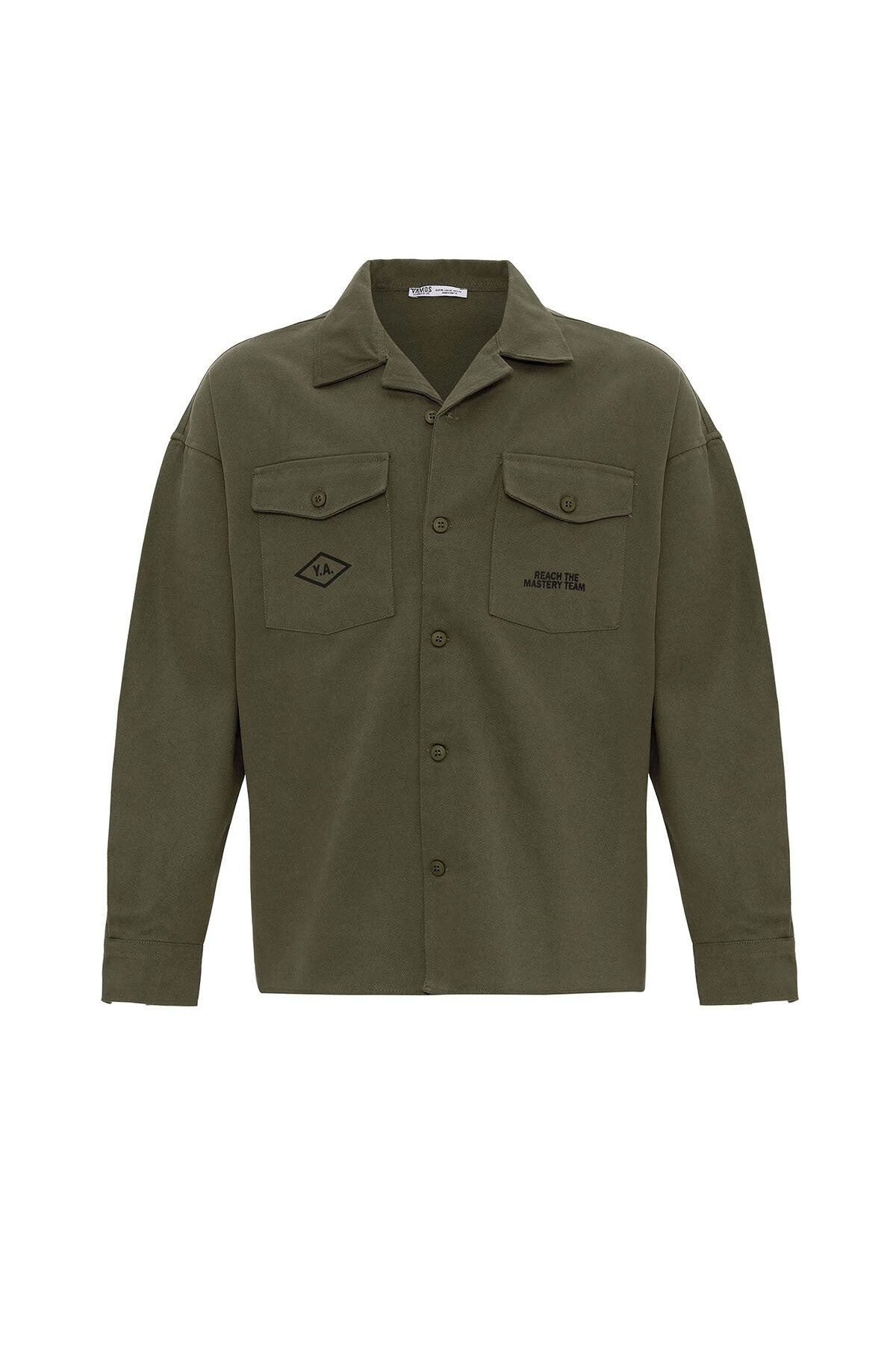 Arka Baskılı Oversize Denım Ceket