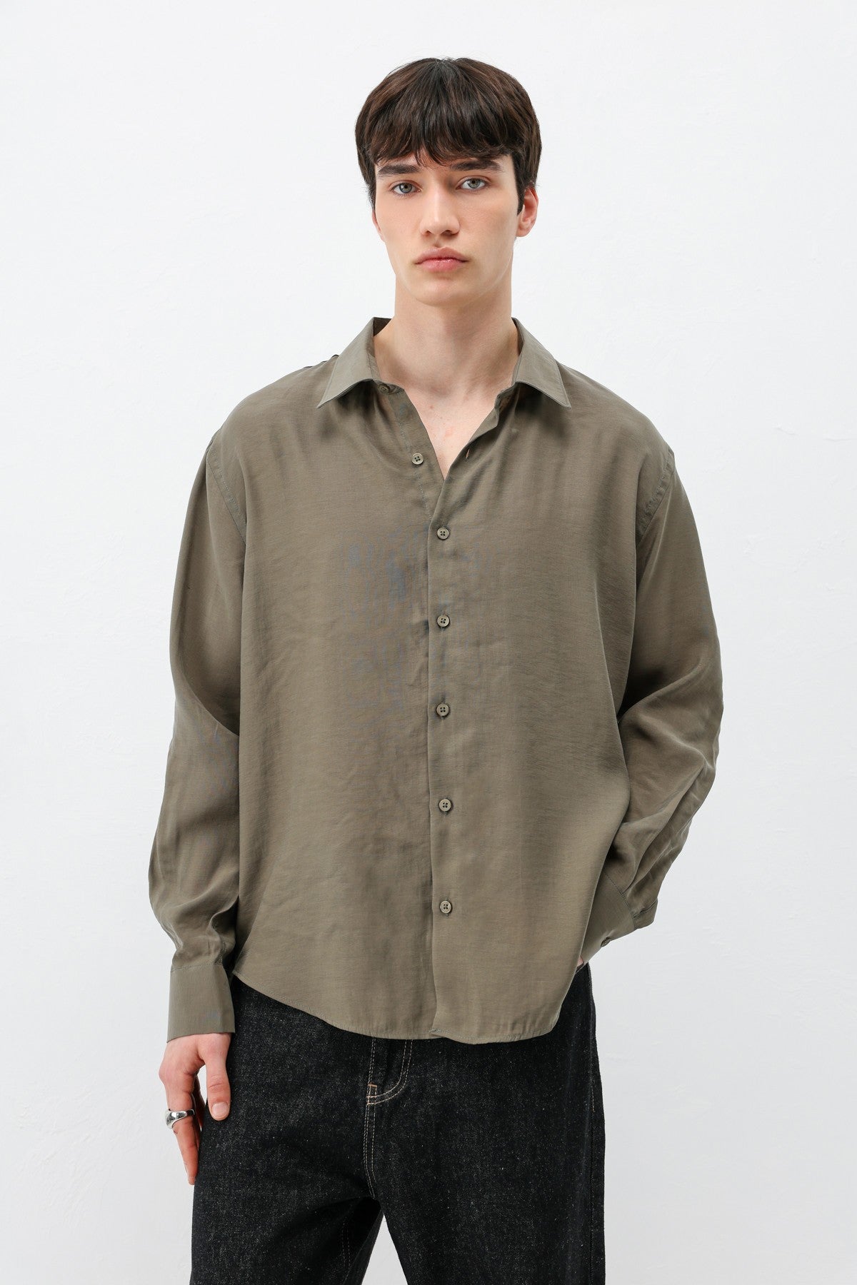 Modal Kumaş Oversize Gömlek
