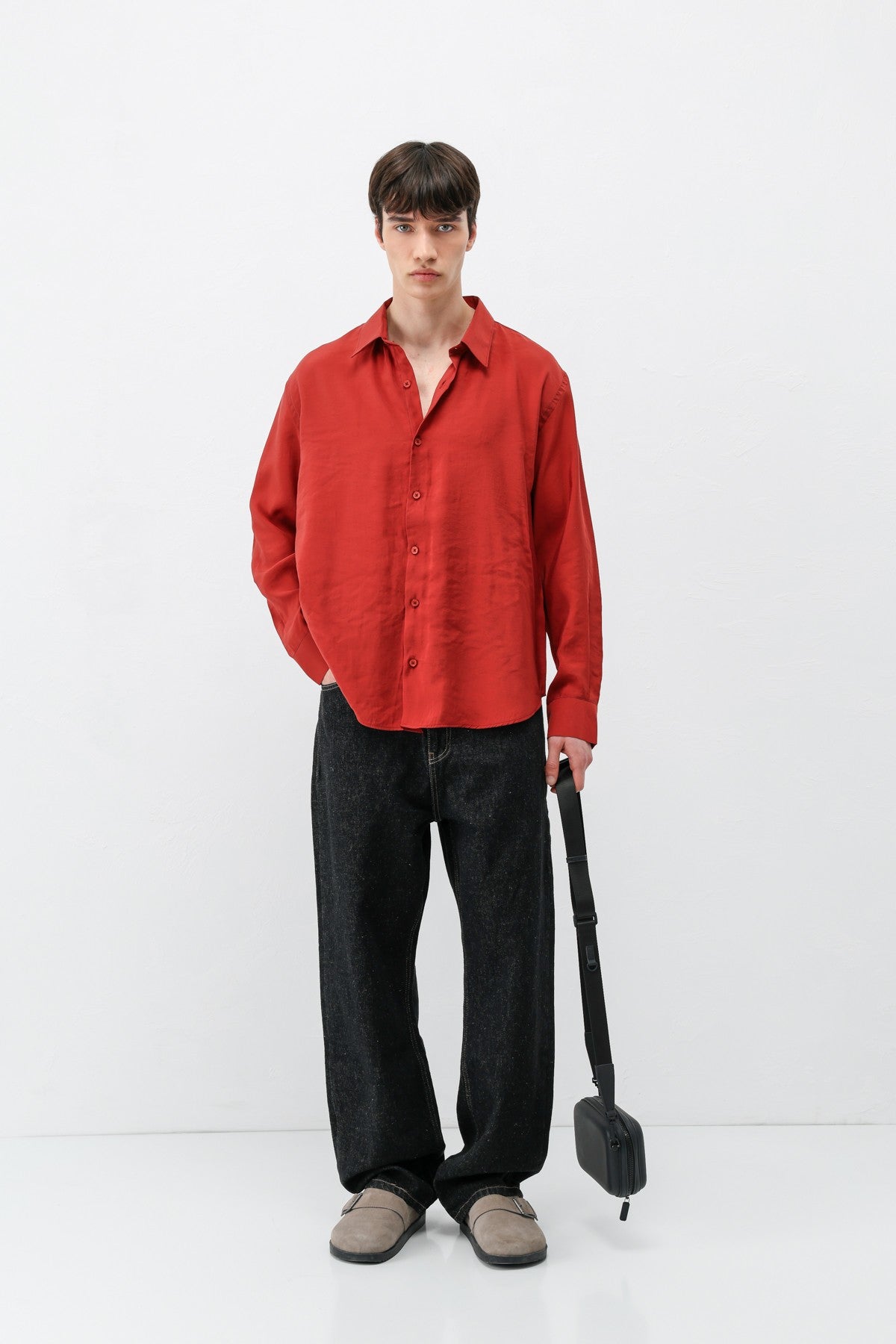 Modal Kumaş Oversize Gömlek