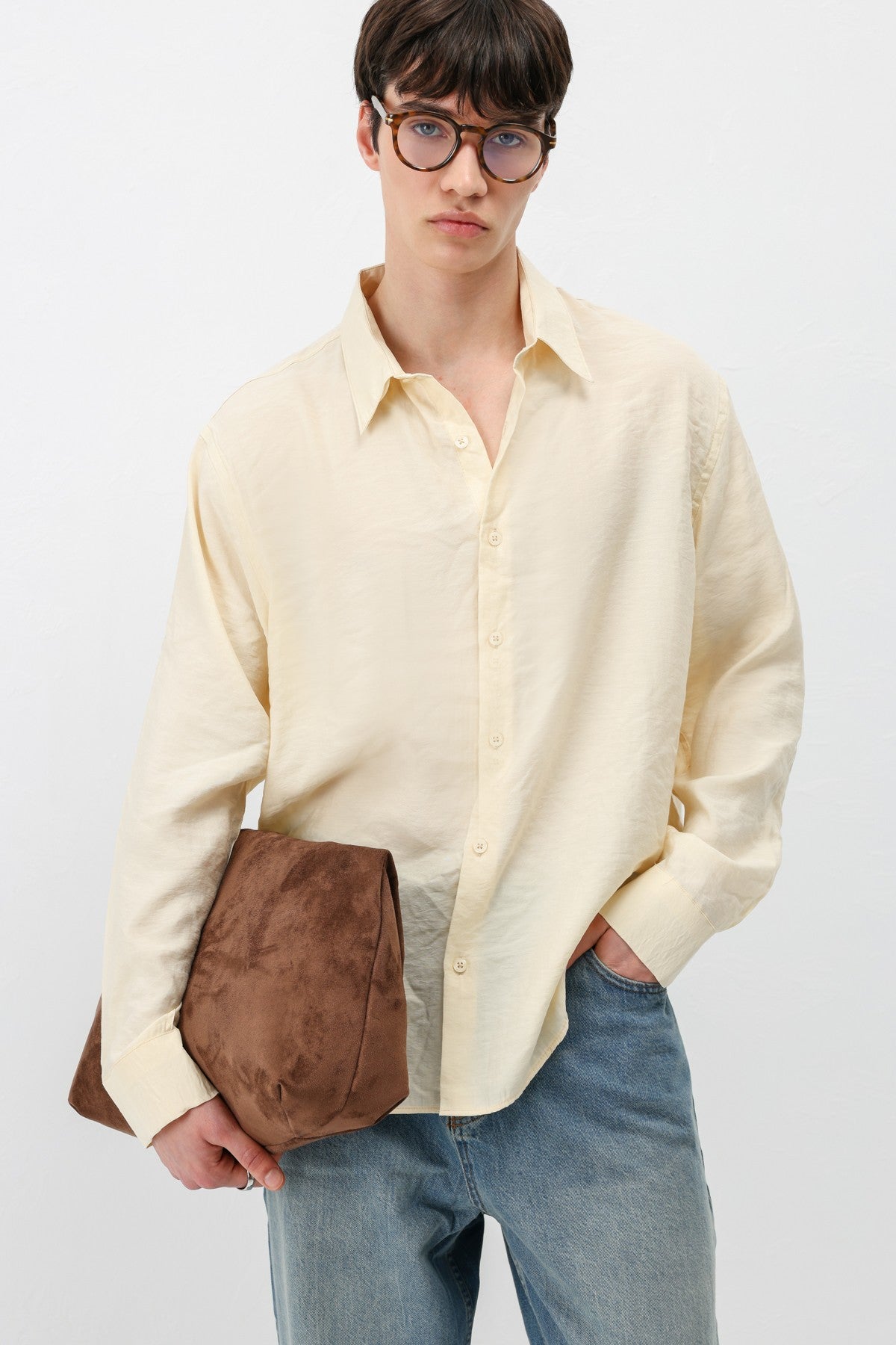 Modal Kumaş Oversize Gömlek