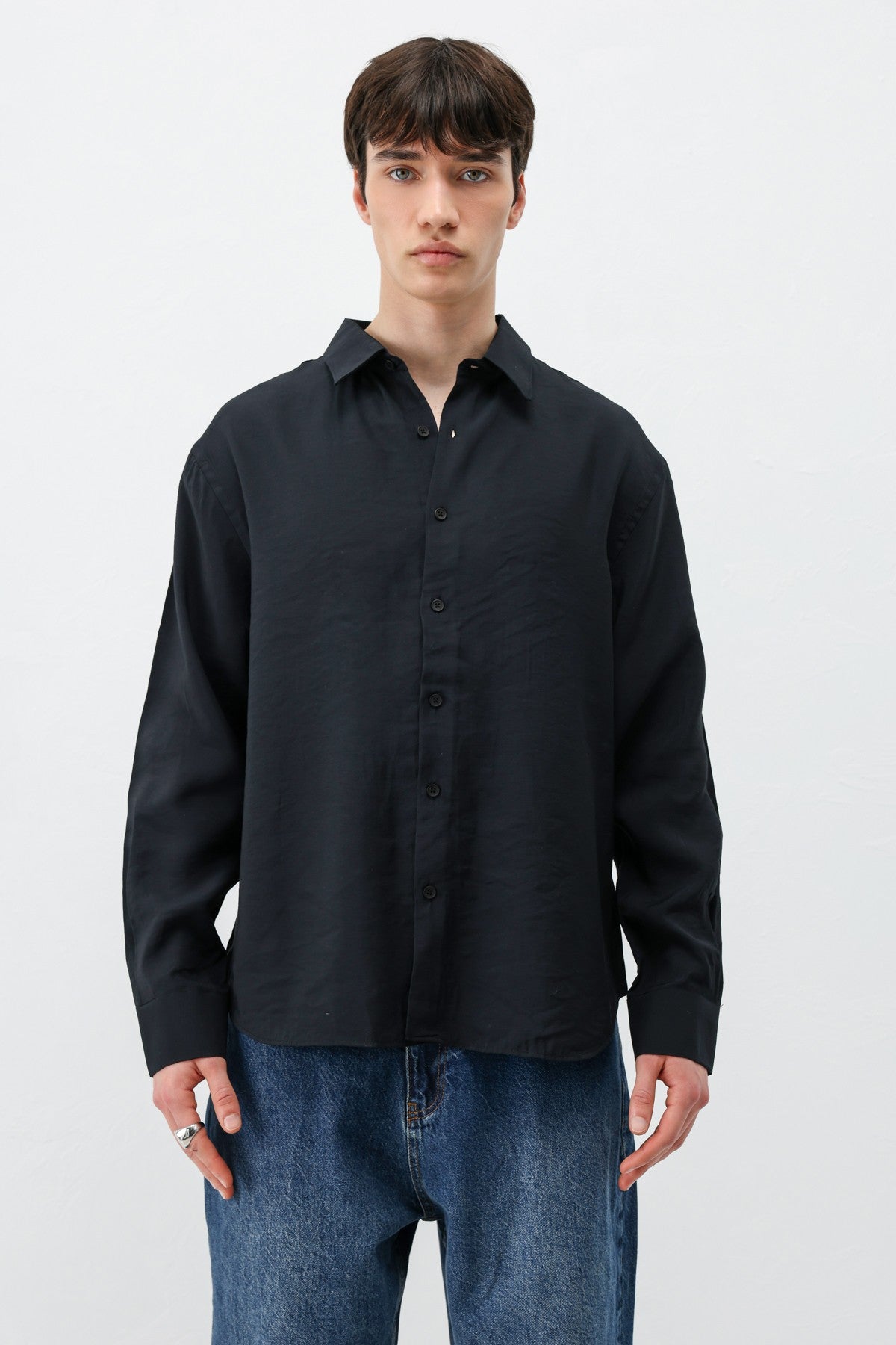 Modal Kumaş Oversize Gömlek