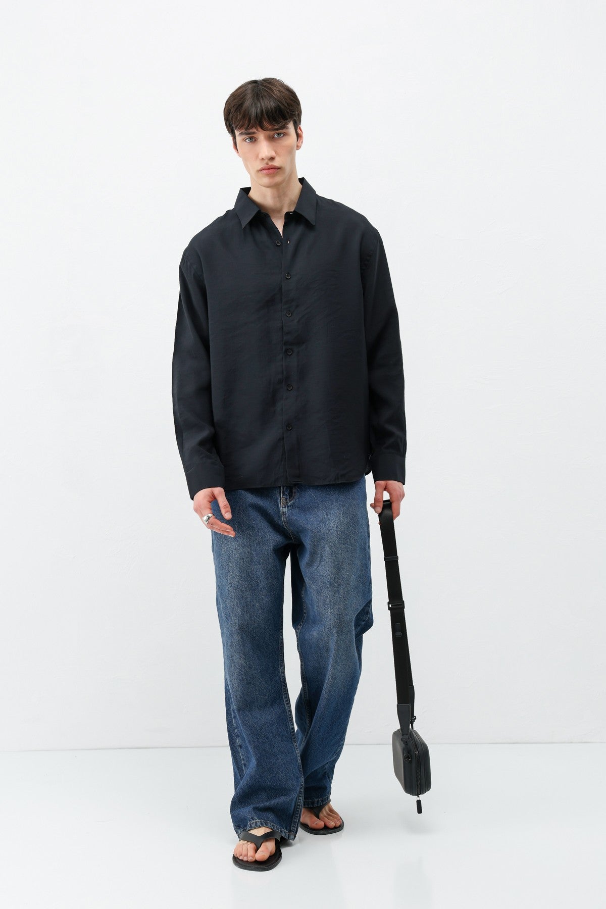 Modal Kumaş Oversize Gömlek