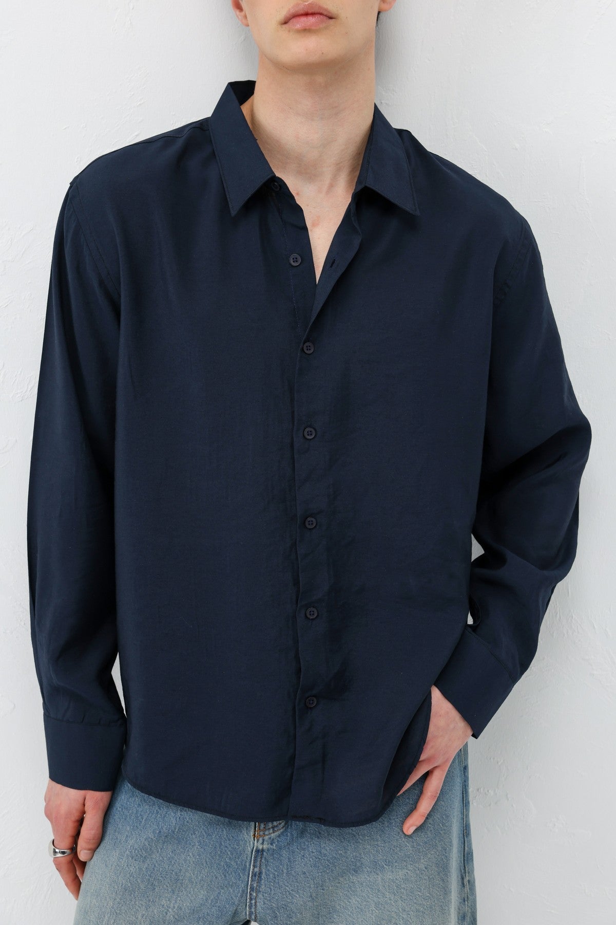 Modal Kumaş Oversize Gömlek