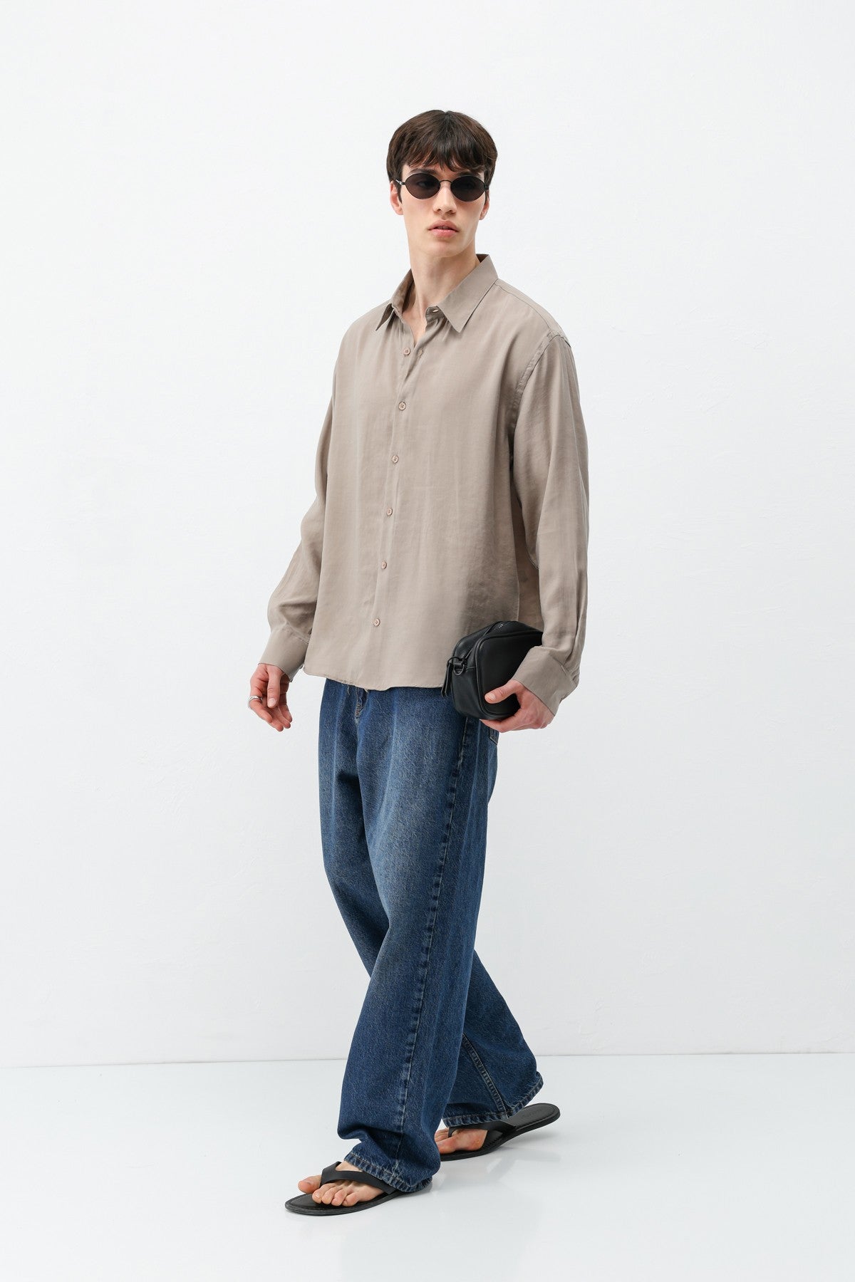 Modal Kumaş Oversize Gömlek