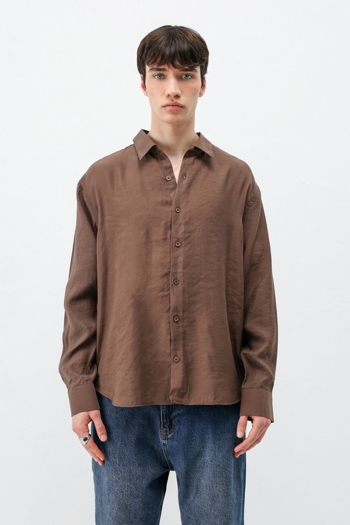 Modal Kumaş Oversize Gömlek