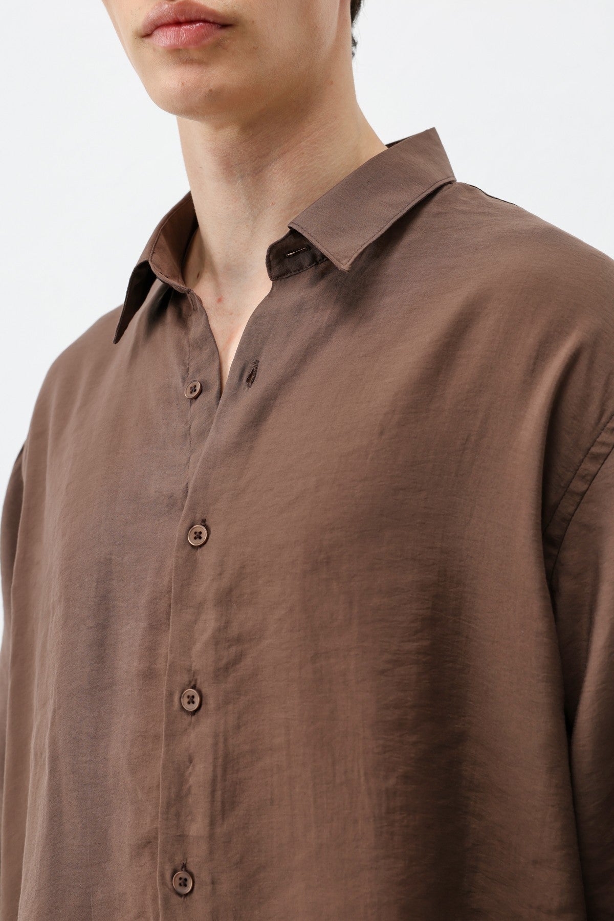 Modal Kumaş Oversize Gömlek