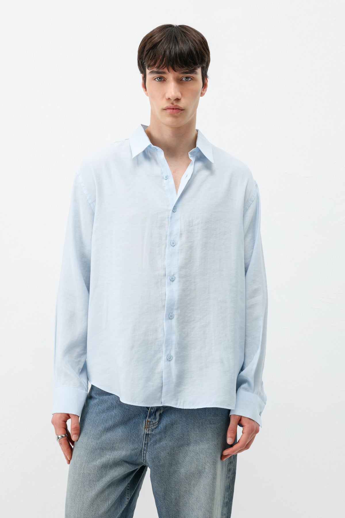 Modal Kumaş Oversize Gömlek