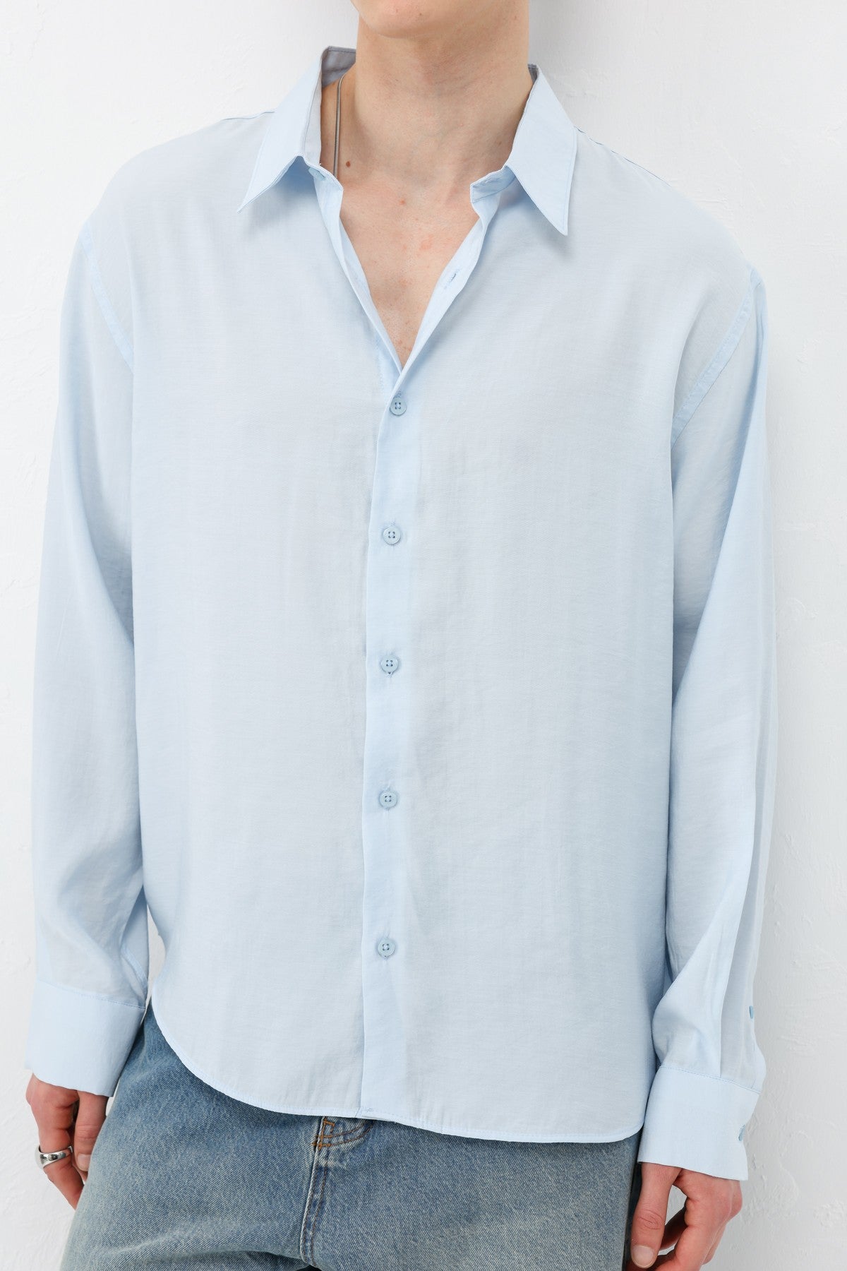 Modal Kumaş Oversize Gömlek