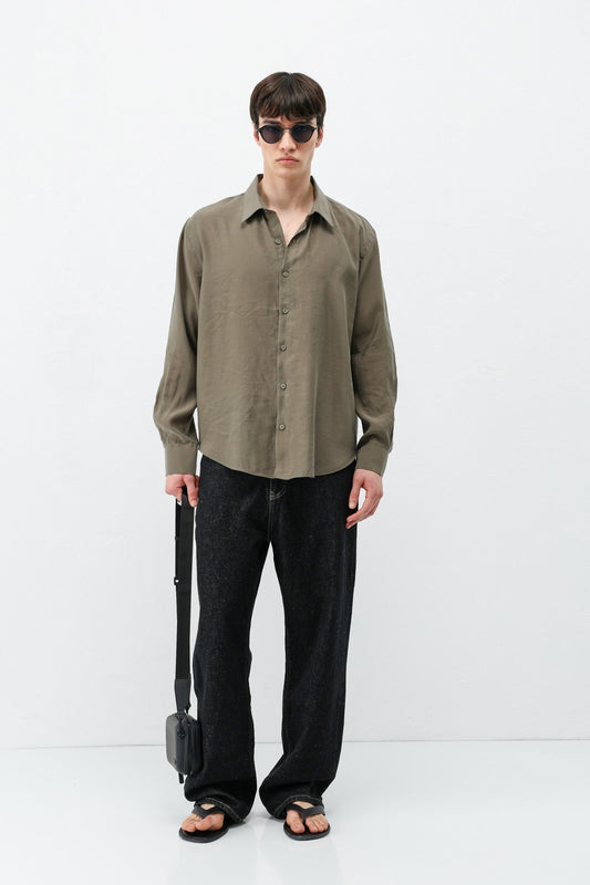Modal Kumaş Oversize Gömlek