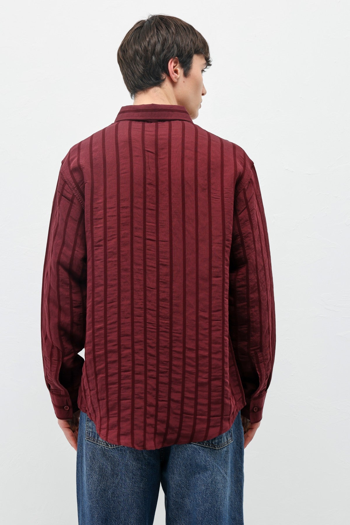 Çizgili Oversize Gömlek