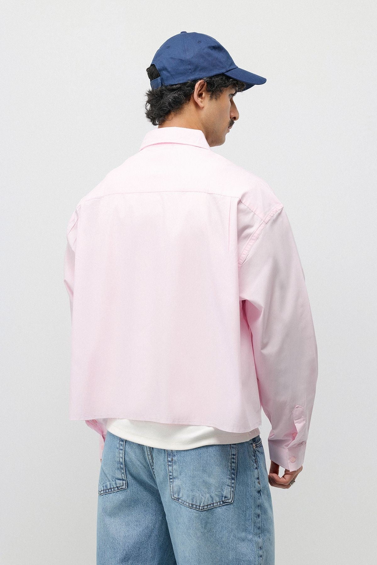 Keten Boxy Fit Crop Gömlek