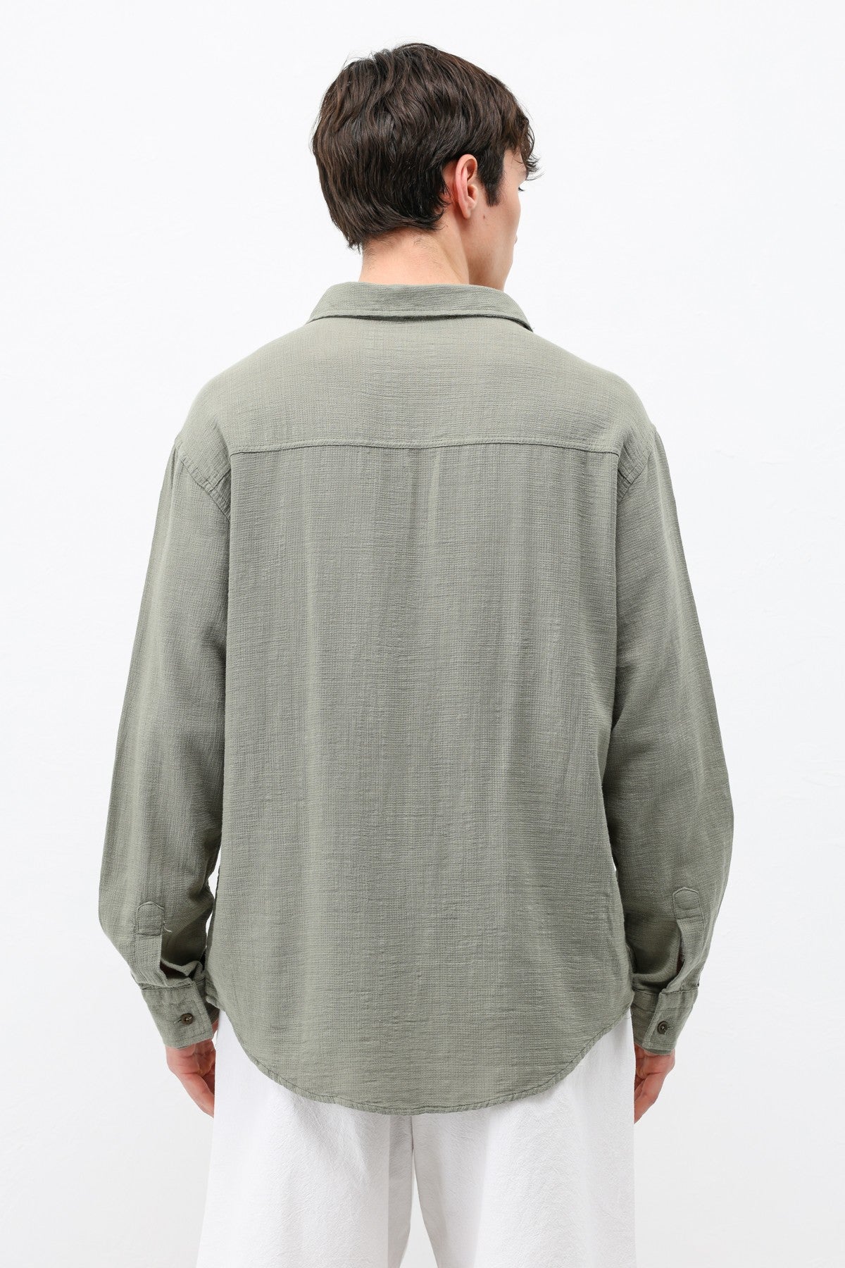 Basic Keten Oversize Gömlek