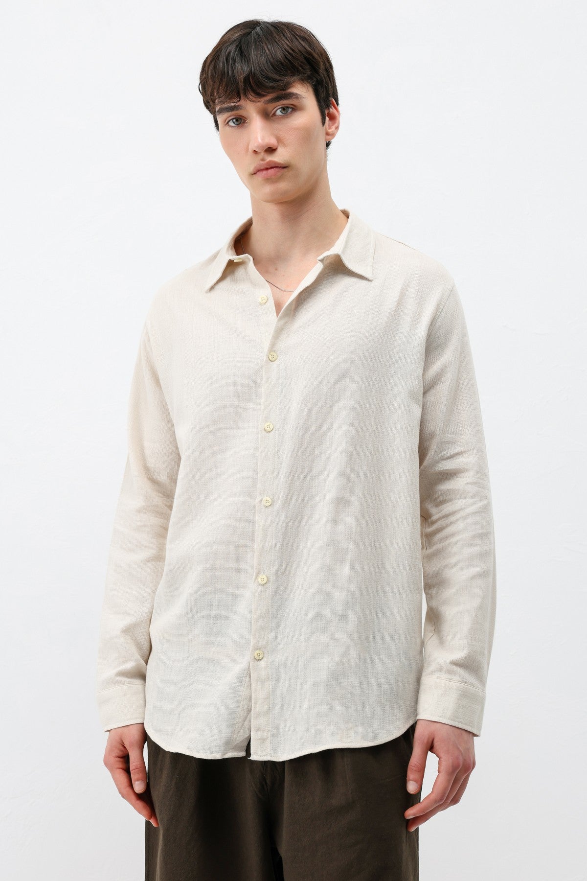 Basic Keten Oversize Gömlek