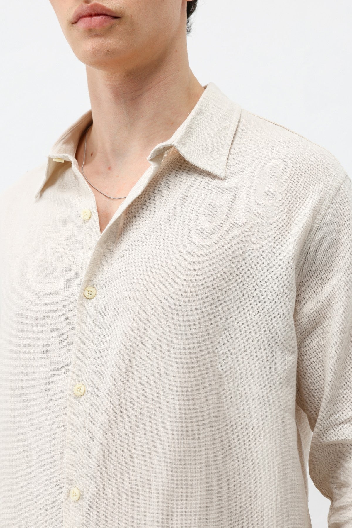 Basic Keten Oversize Gömlek