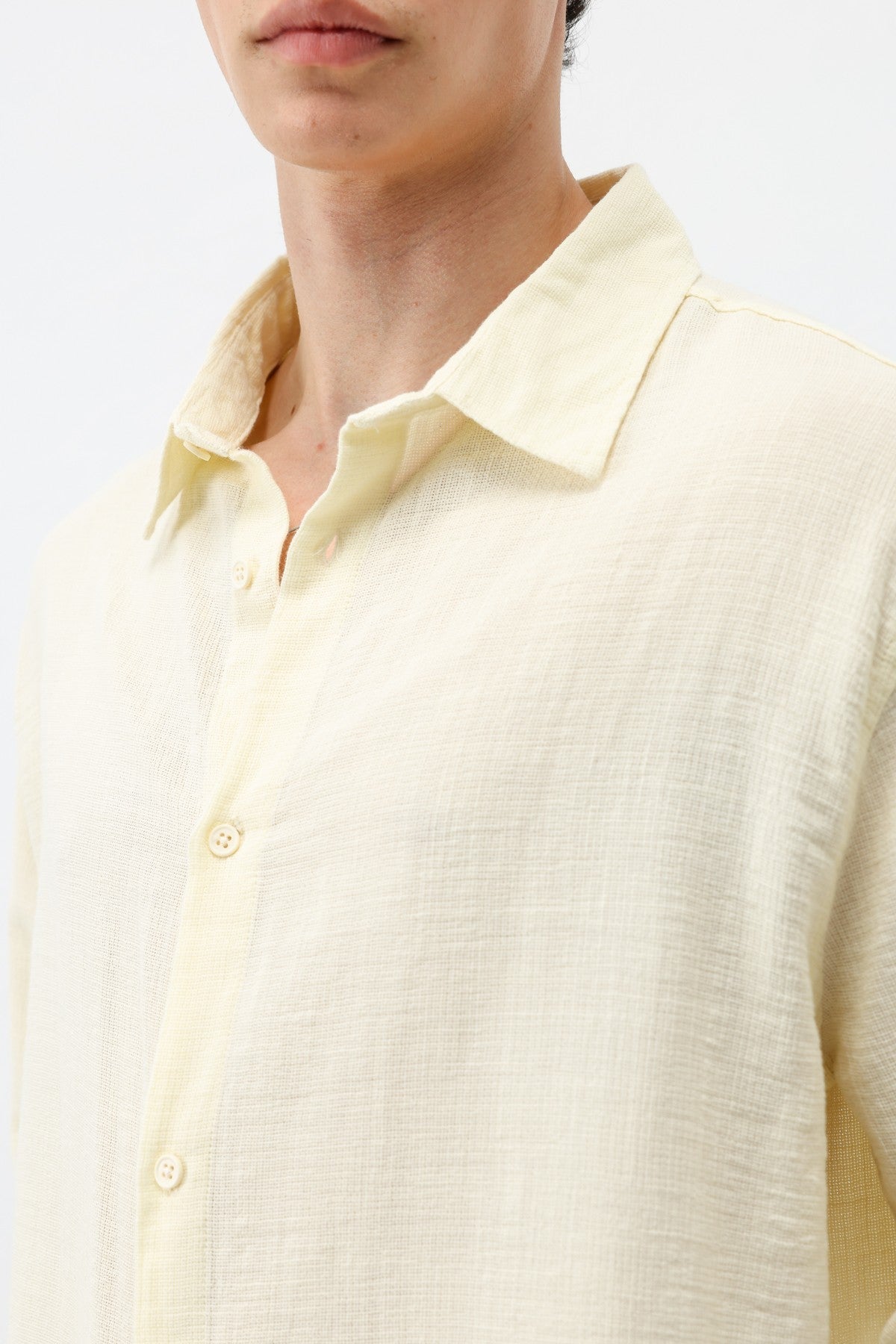 Basic Keten Oversize Gömlek