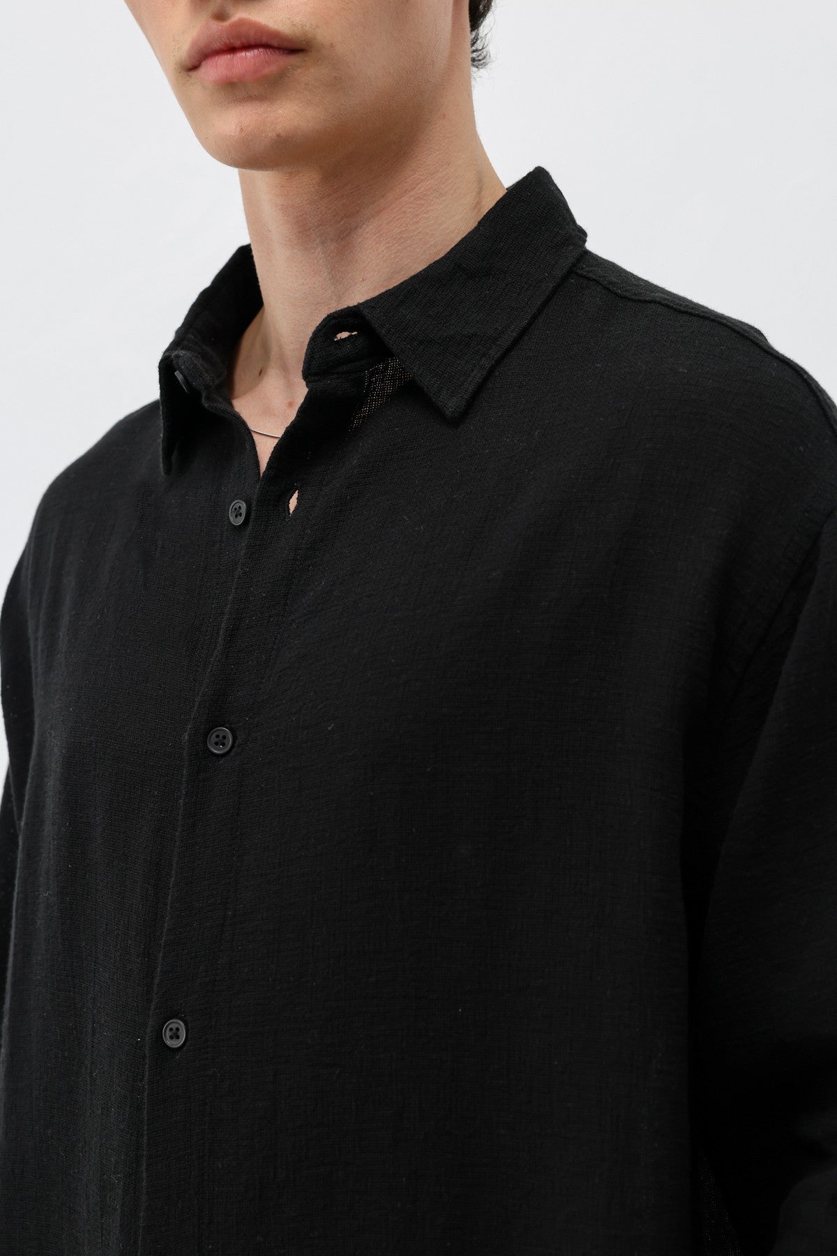 Basic Keten Oversize Gömlek