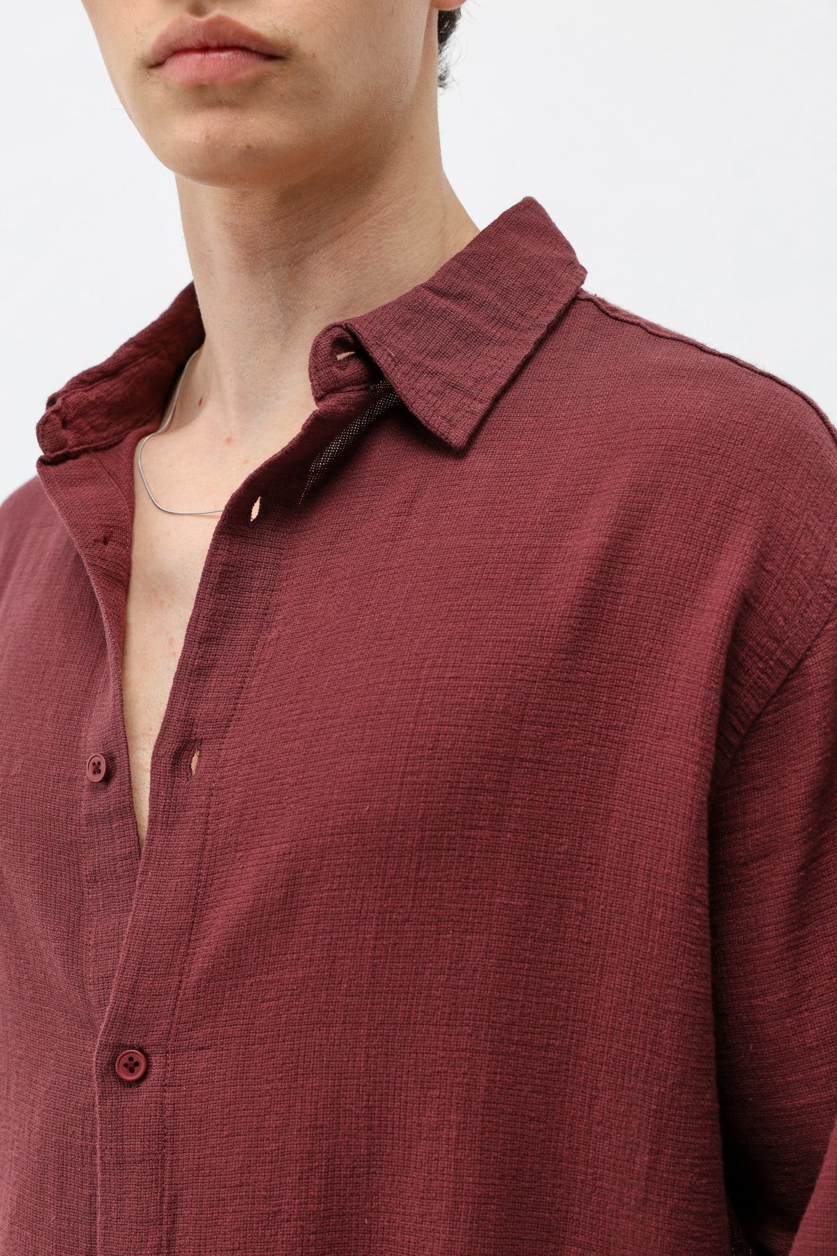 Basic Keten Oversize Gömlek