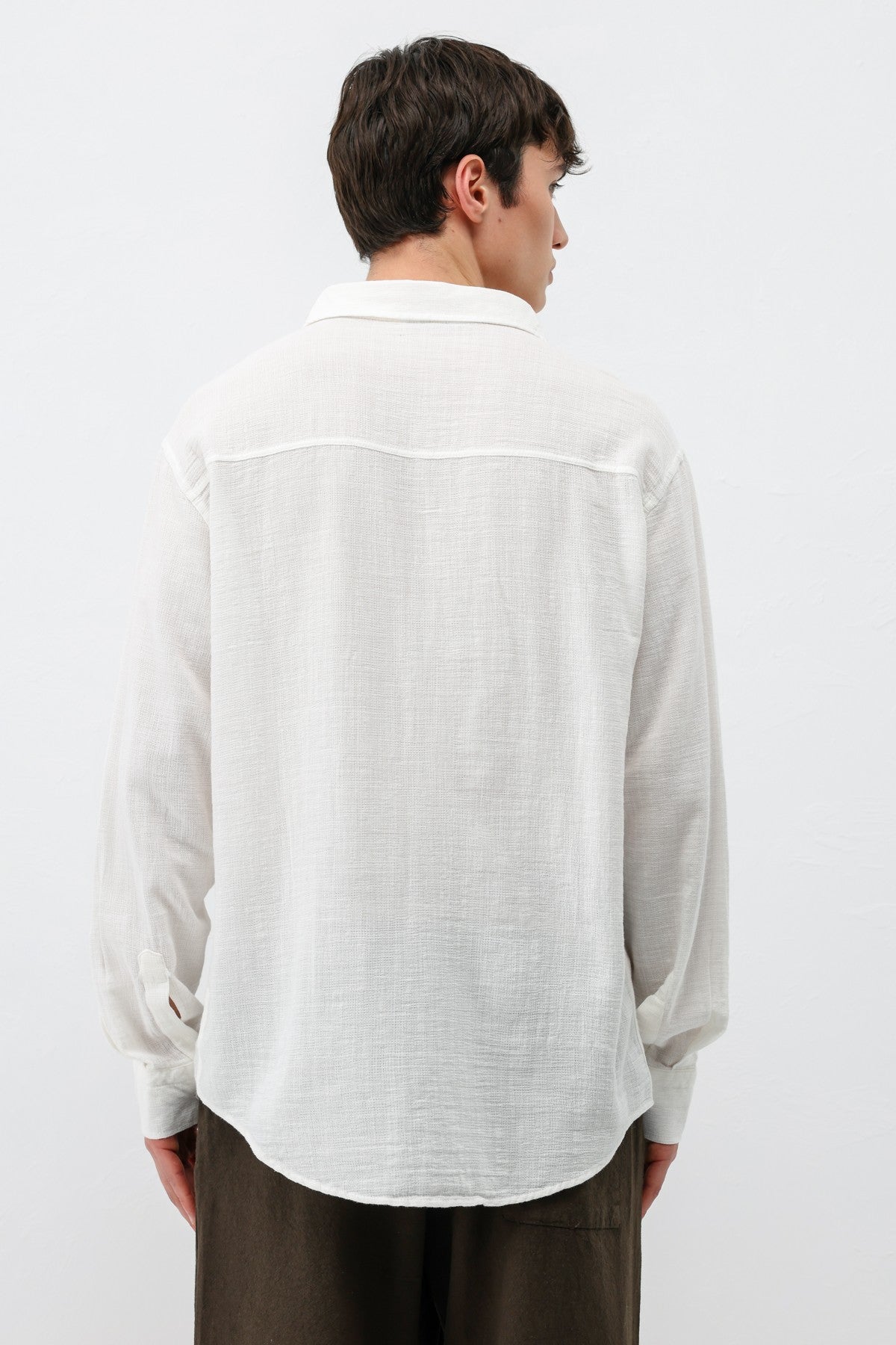 Basic Keten Oversize Gömlek