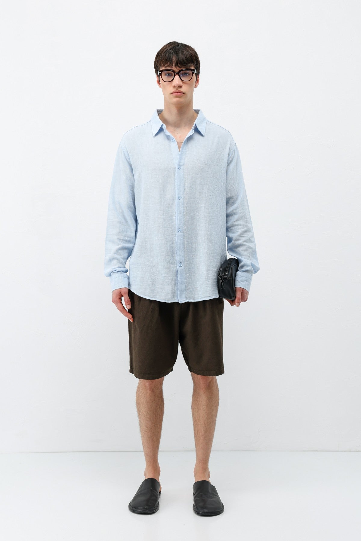 Basic Keten Oversize Gömlek