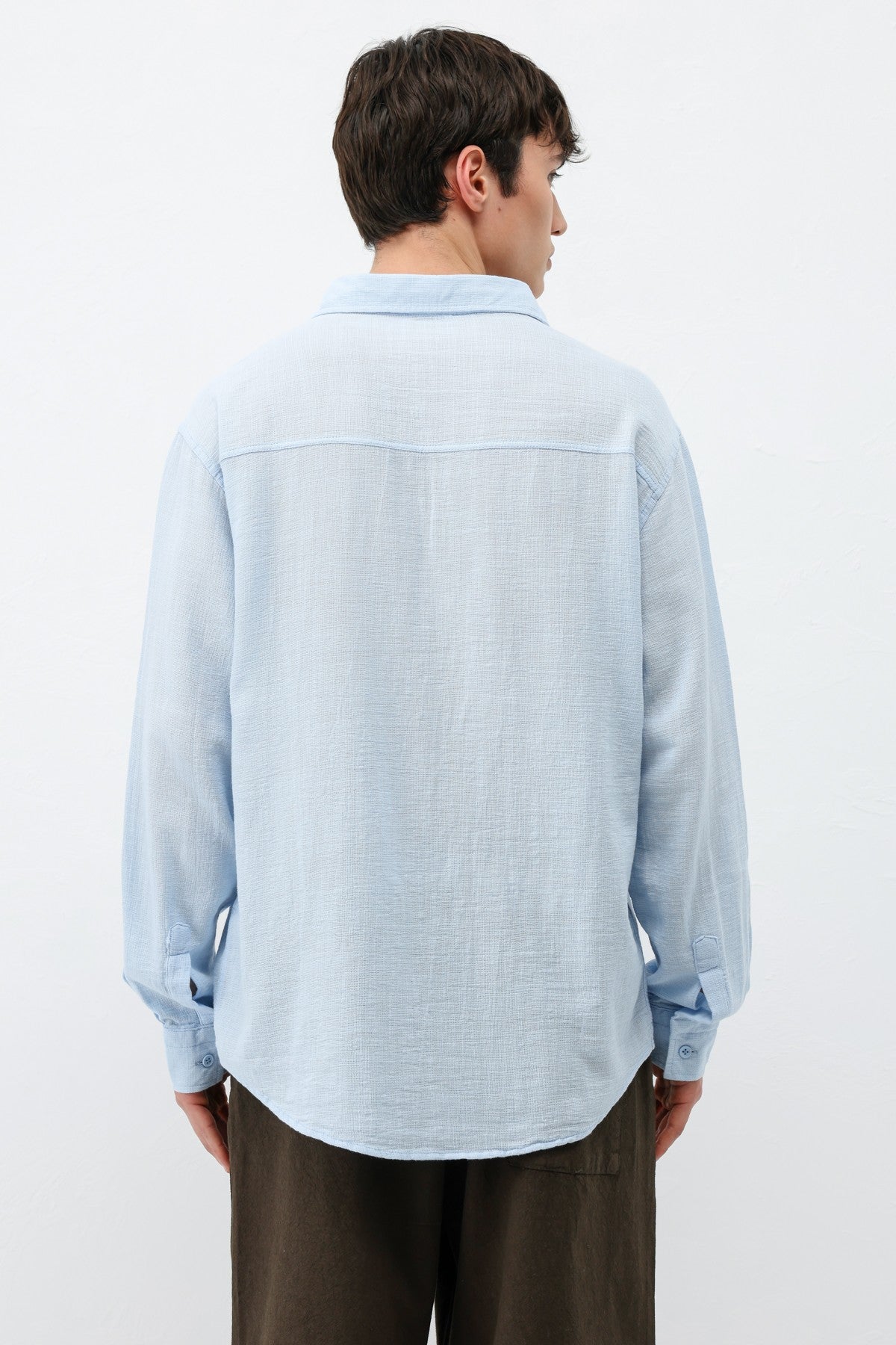 Basic Keten Oversize Gömlek