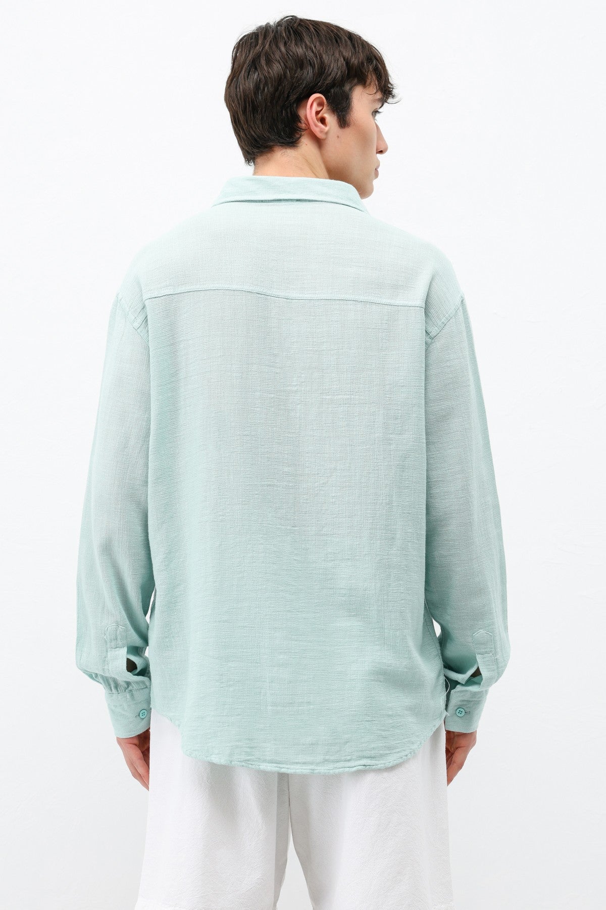 Basic Keten Oversize Gömlek