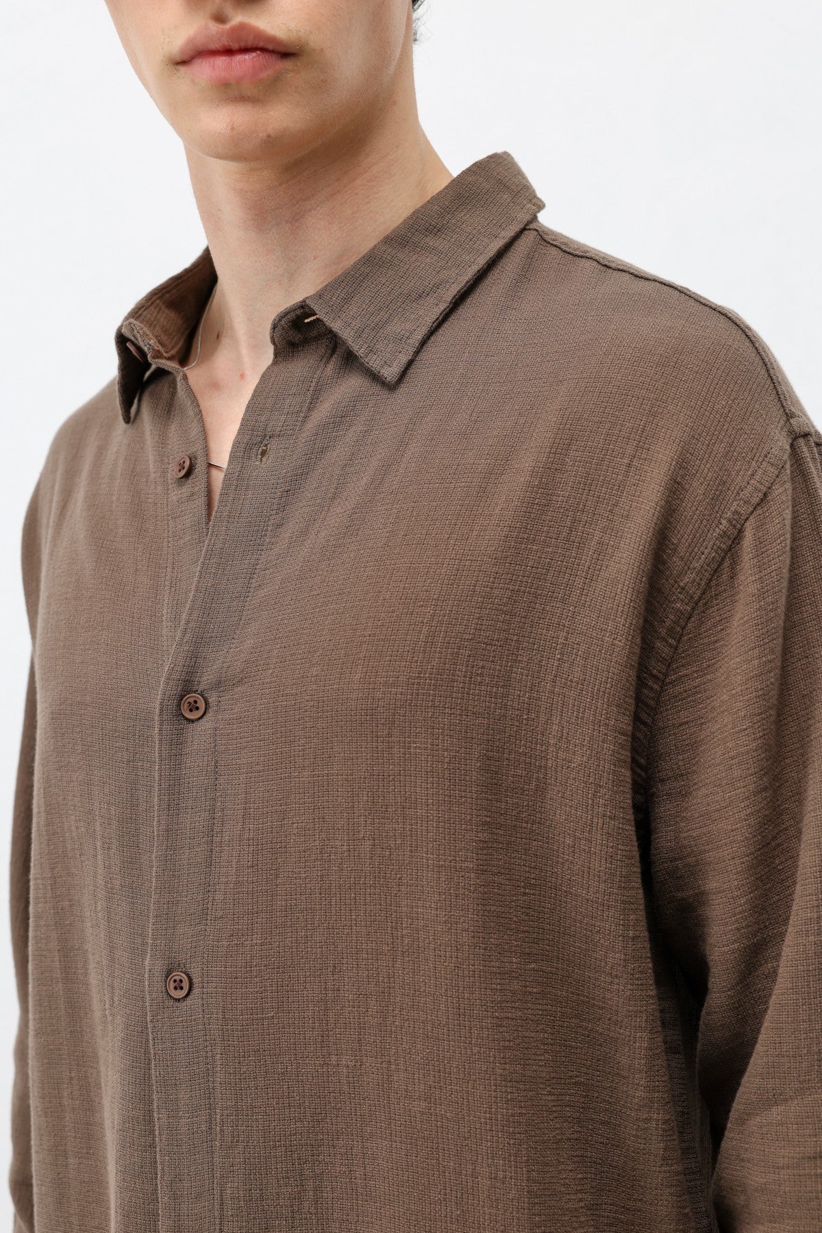 Basic Keten Oversize Gömlek
